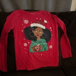 The Children's Place Red Holiday Long Sleeve Tee